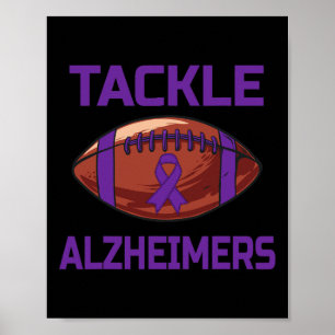 Tackle Alzheimerheimers Fight End Support Weur Poster