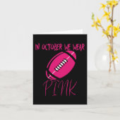 Tackle Breast Cancer Awareness Karte (Gelbe Blume)