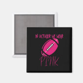 Tackle Breast Cancer Awareness Magnet (Vorderseite/Rückseite)