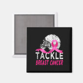 Tackle Breast Cancer Awareness Magnet (Vorderseite/Rückseite)