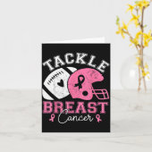Tackle Breast Cancer Awareness Nk Ribbon American Karte (Gelbe Blume)