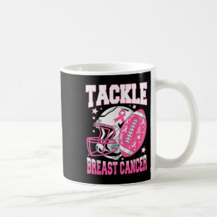 Tackle Brustkrebs-Bewusstsein American Football P Kaffeetasse