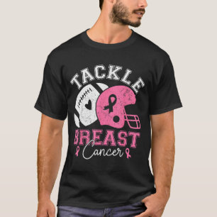 Tackle Brustkrebs-Bewusstsein Pink Ribbon Amerika T-Shirt