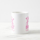 Tackle Brustkrebs Pinkes Band Bewusstsein Kaffeetasse (Mittel)