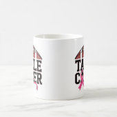 Tackle Cancer Pink Ribbon Design Kaffeetasse (Mittel)