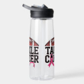 Tackle Cancer Pink Ribbon Design Trinkflasche (Rechts)