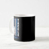 Tackle Flag USA Diabetic Blue Diabetes Typ 1 Awar Kaffeetasse (Vorderseite Links)