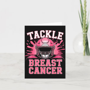 Tackle Football Brustkrebs-Bewusstsein Nk-Schleife Karte