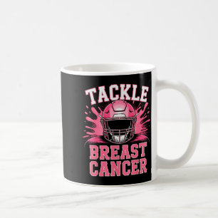 Tackle Football Brustkrebs-Bewusstseins-Nk-Schleif Kaffeetasse