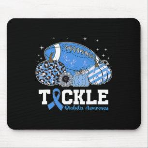 Tackle Football Diabetic Blue Diabetes Typ 1 Aware Mousepad