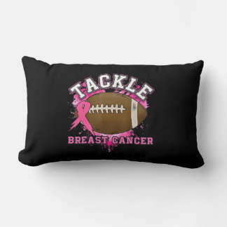 Tackle Football Pink Ribbon Brustkrebs Auswarenes Lendenkissen