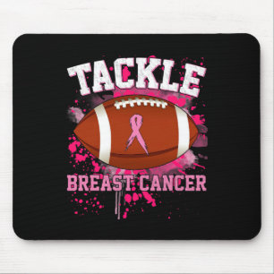 Tackle Footbyll Rosa Ribbon Brustkrebs-Auswarenes Mousepad