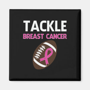Tackle Footll Brustkrebs Bewusstsein Monat Surviv Magnet