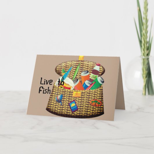 Tackle Gold Graphic Live to Fish Gear Digital Karte (Vorderseite)