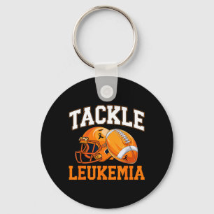 Tackle Leukämie-Bewusstseinsmonat Leukämie-Krieger Schlüsselanhänger