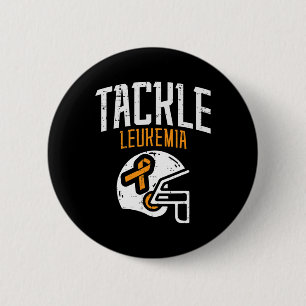 Tackle Leukämie Helm Orange Ribbon Blutkrebs Button
