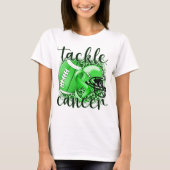 Tackle Lymphoma Football Themed T-Shirt (Vorderseite)