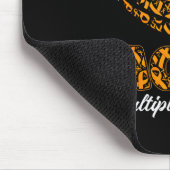 Tackle Multiple Sklerose Bewusstsein Orange Band Mousepad (Ecke)
