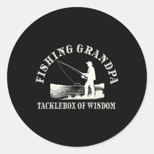 Tacklebox mit Wi-Fi-Anlage für den Funny Fishing Runder Aufkleber