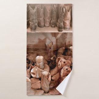 Tacksaal voll geernteter Cowboystiefel,Cowb Badehandtuch