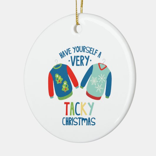 Tacky Christmas Keramik Ornament (Links)