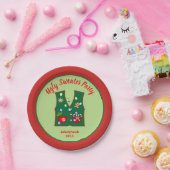 Tacky Christmas Lights Ugly Sweater Party Pappteller (Party)