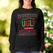 Tacky Christmas Nordic Red Green Strick Pattern Ug Sweatshirt