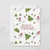 TACKY Christmas Party Einladung Funny Santa (Rückseite)