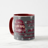 Tacky-Christmas-Pullover 2. Platz Gewinner Contest Tasse (Vorderseite Links)