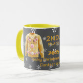 Tacky-Christmas-Pullover 2. Platz Gewinner Contest Tasse (Vorderseite Links)