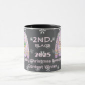 Tacky-Christmas-Pullover 2. Platz Gewinner Contest Tasse (Zentrum)