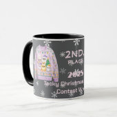 Tacky-Christmas-Pullover 2. Platz Gewinner Contest Tasse (Vorderseite Links)