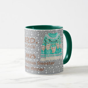 Tacky-Christmas-Pullover 3. Platz Gewinner Contest Tasse