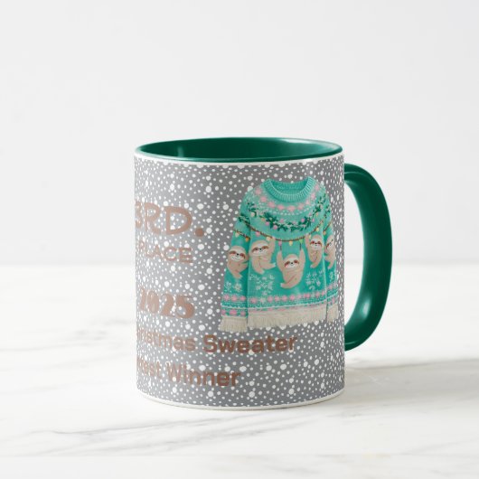 Tacky-Christmas-Pullover 3. Platz Gewinner Contest Tasse (VorderseiteRechts)