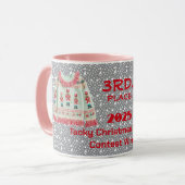 Tacky-Christmas-Pullover 3. Platz Gewinner Contest Tasse (Vorderseite Links)