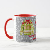 Tacky-Christmas-Pullover 3. Platz Gewinner des Wet Tasse (Links)