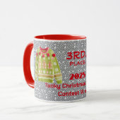 Tacky-Christmas-Pullover 3. Platz Gewinner des Wet Tasse (Vorderseite Links)