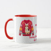 Tacky-Christmas-Pullover-Teilnehmer AN DER ZWEITEN Tasse (Links)