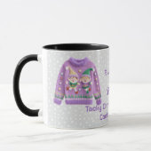 Tacky-Christmas-Pullover-Teilnehmer-zweiter-Preis- Tasse (Links)