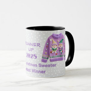 Tacky-Christmas-Pullover-Teilnehmer-zweiter-Preis- Tasse