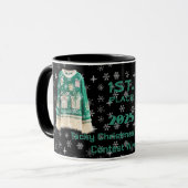 Tacky-Christmas-Pullover-Wettbewerb-Gewinner-Tasse Tasse (Vorderseite Links)