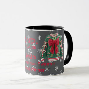 Tacky Christmas Sweater 2. Platz Gewinner des Wett Tasse