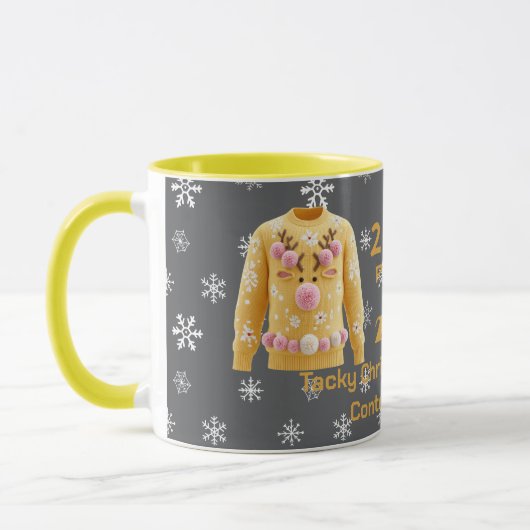 Tacky Christmas Sweater 2nd. Place Contest Winner  Tasse (Links)