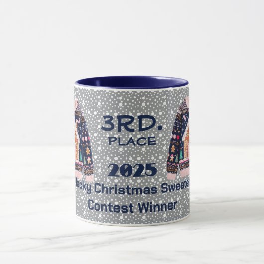 Tacky Christmas Sweater 3rd. Place Contest Winner Tasse (Zentrum)