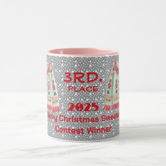 Tacky Christmas Sweater 3rd. Place Contest Winner Tasse (Zentrum)