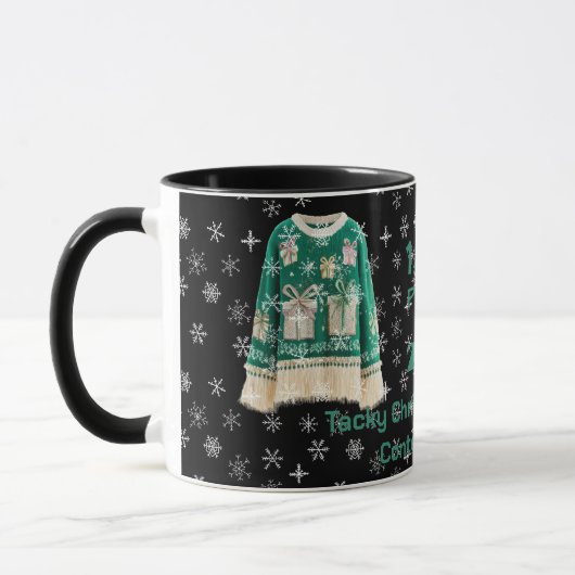 Tacky Christmas Sweater Contest Winner Mug Tasse (Links)