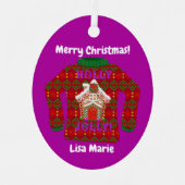 Tacky Christmas Sweater individuell angepasst Ornament Aus Metall (Vorderseite)