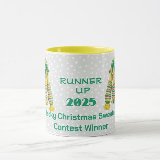 Tacky Christmas Sweater RUNNER UP Contest Winner Tasse (Zentrum)