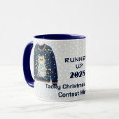 Tacky Christmas Sweater RUNNER UP Contest Winner Tasse (Vorderseite Links)
