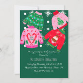 Tacky Sweater Christmas Corporate Office Event B Einladung (Vorderseite)
